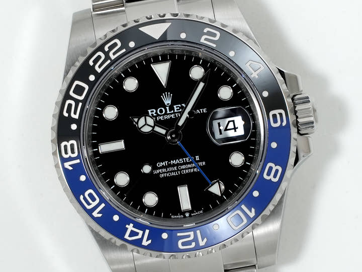 ロレックス GMTマスターII Ref.126710BLNR ステンレススチール ブラック文字盤 オイスターブレスレット 美品 vq6dkd77