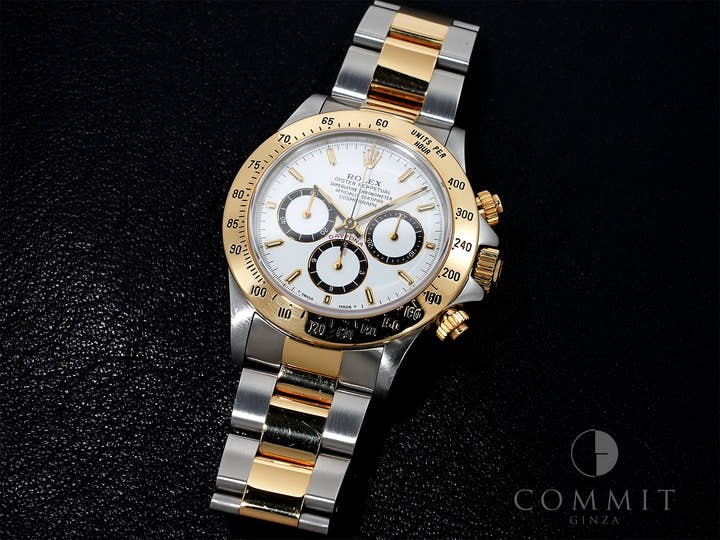 ロレックス デイトナ エルプリメロ Ref.16523 ステンレススチール/イエローゴールド ホワイト文字盤 中古 mb9ebf3n