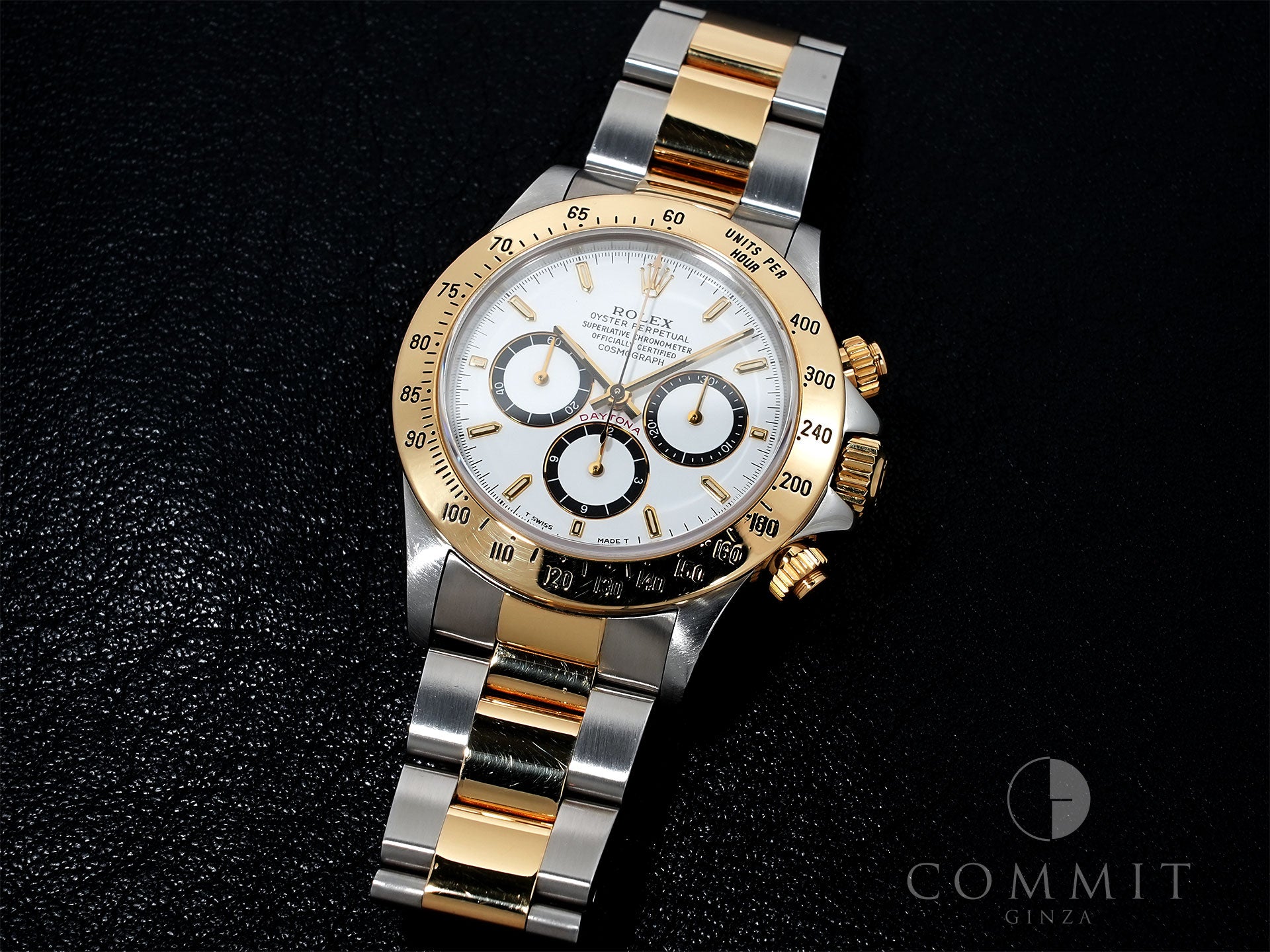 ロレックス デイトナ エルプリメロ Ref.16523 ステンレススチール/イエローゴールド ホワイト文字盤 中古 mb9ebf3n