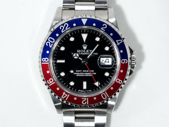 ロレックス GMTマスター Ref.16700 ステンレススチール ブラック文字盤 オイスターブレスレット 中古 8kbbyaqd