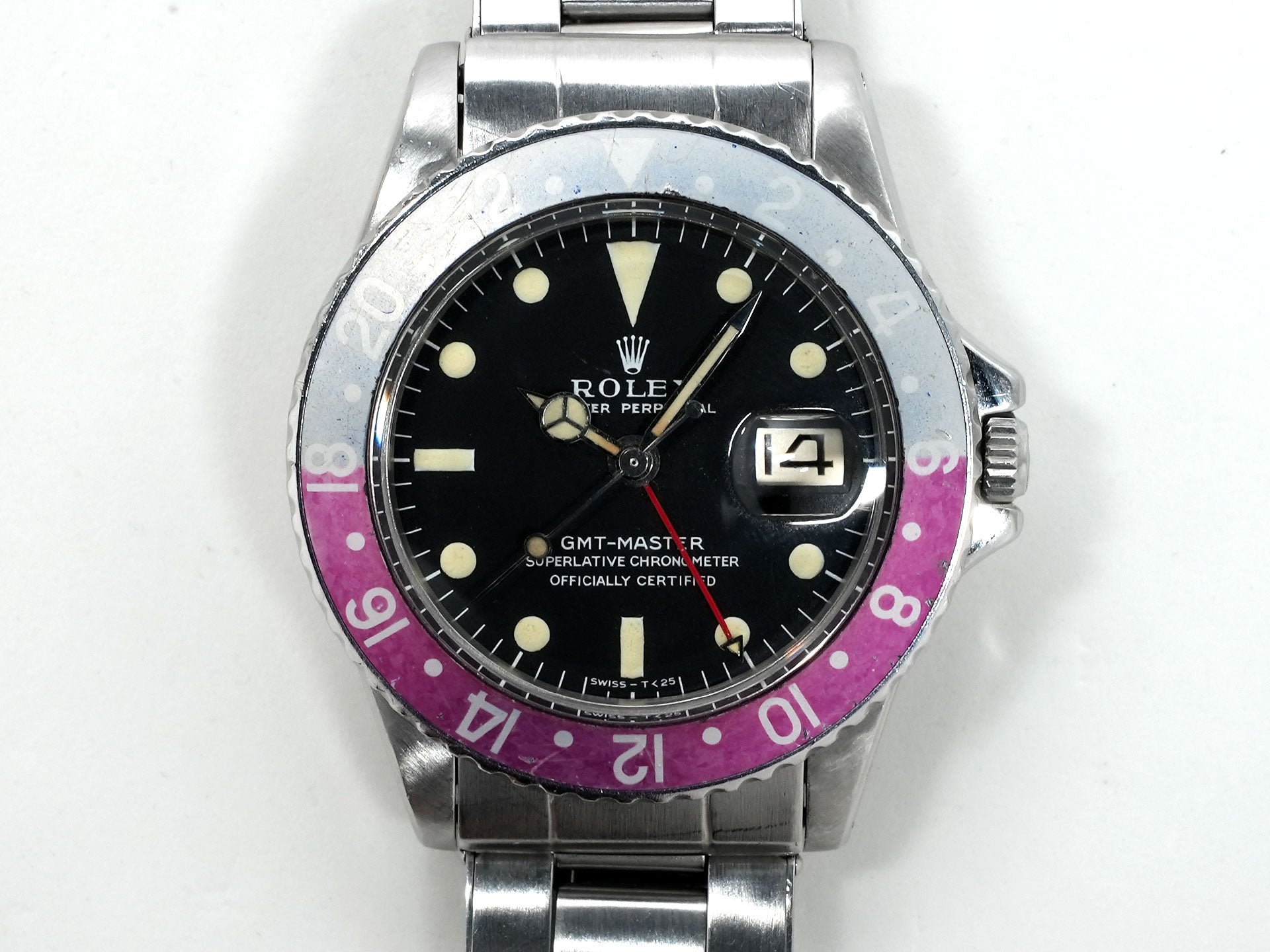 ロレックス GMTマスター Ref.1675 ステンレススチール ブラック文字盤 オイスターブレスレット 中古 nn56qkee