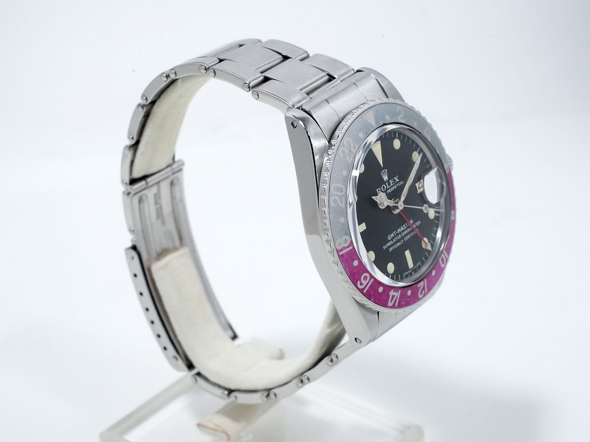 ロレックス GMTマスター Ref.1675 ステンレススチール ブラック文字盤 オイスターブレスレット 中古 nn56qkee