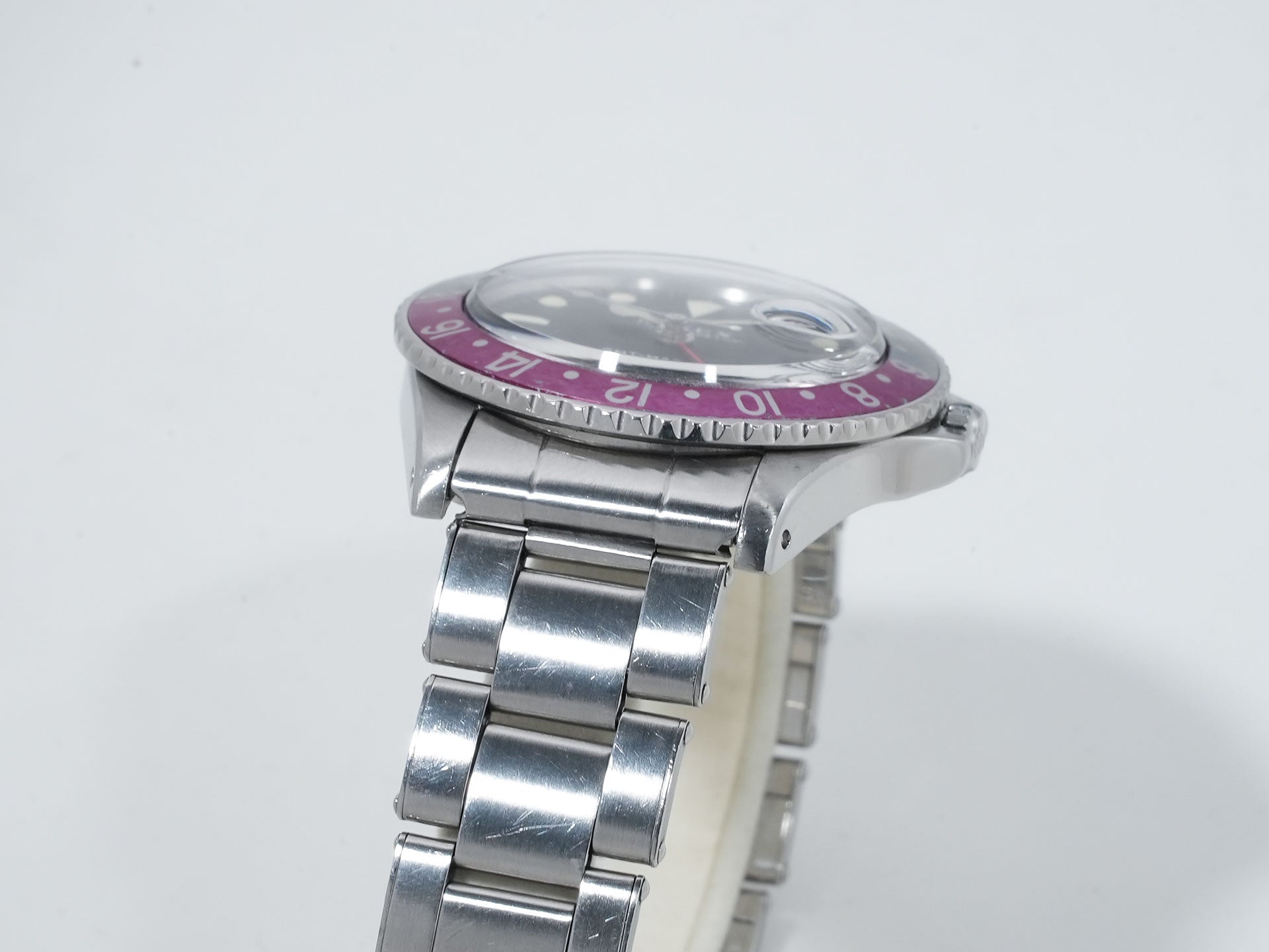 ロレックス GMTマスター Ref.1675 ステンレススチール ブラック文字盤 オイスターブレスレット 中古 nn56qkee