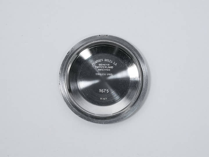 ロレックス GMTマスター Ref.1675 ステンレススチール ブラック文字盤 オイスターブレスレット 中古 nn56qkee