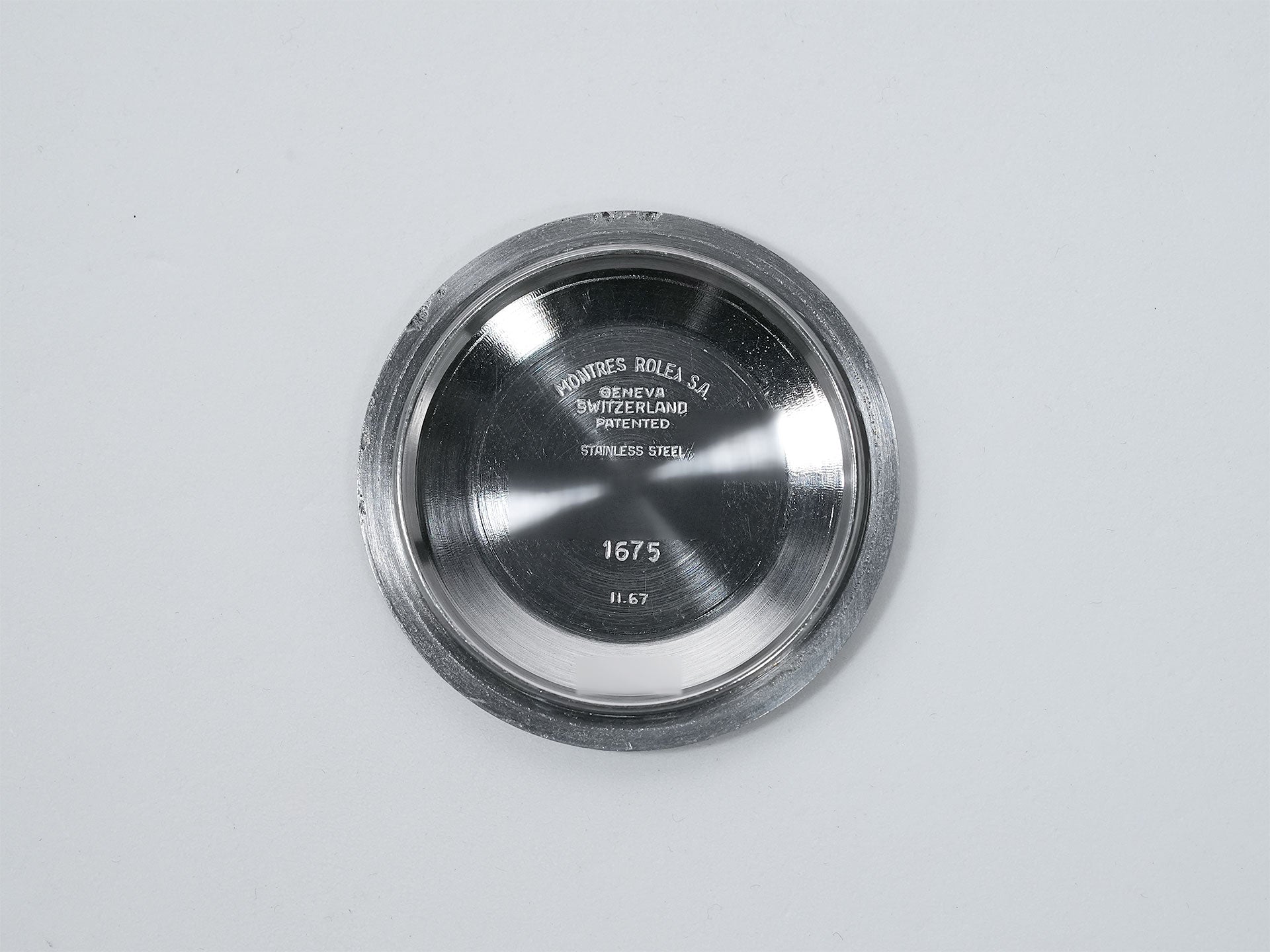 ロレックス GMTマスター Ref.1675 ステンレススチール ブラック文字盤 オイスターブレスレット 中古 nn56qkee