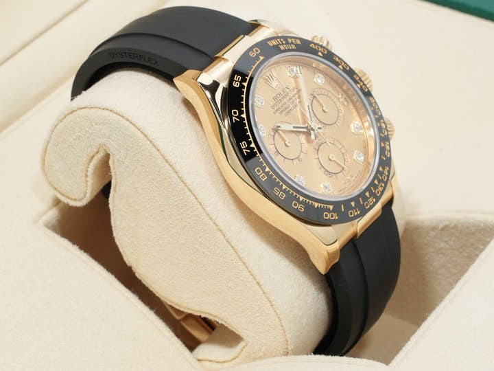 ロレックス デイトナ Ref.116518LNG イエローゴールド シャンパンx8Pダイヤ文字盤 美中古 8g9cu8n4