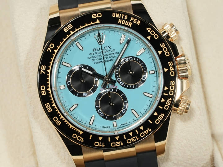 ロレックス デイトナ Ref.126518LN イエローゴールド ターコイズブルー文字盤 未使用 mu9it6bz