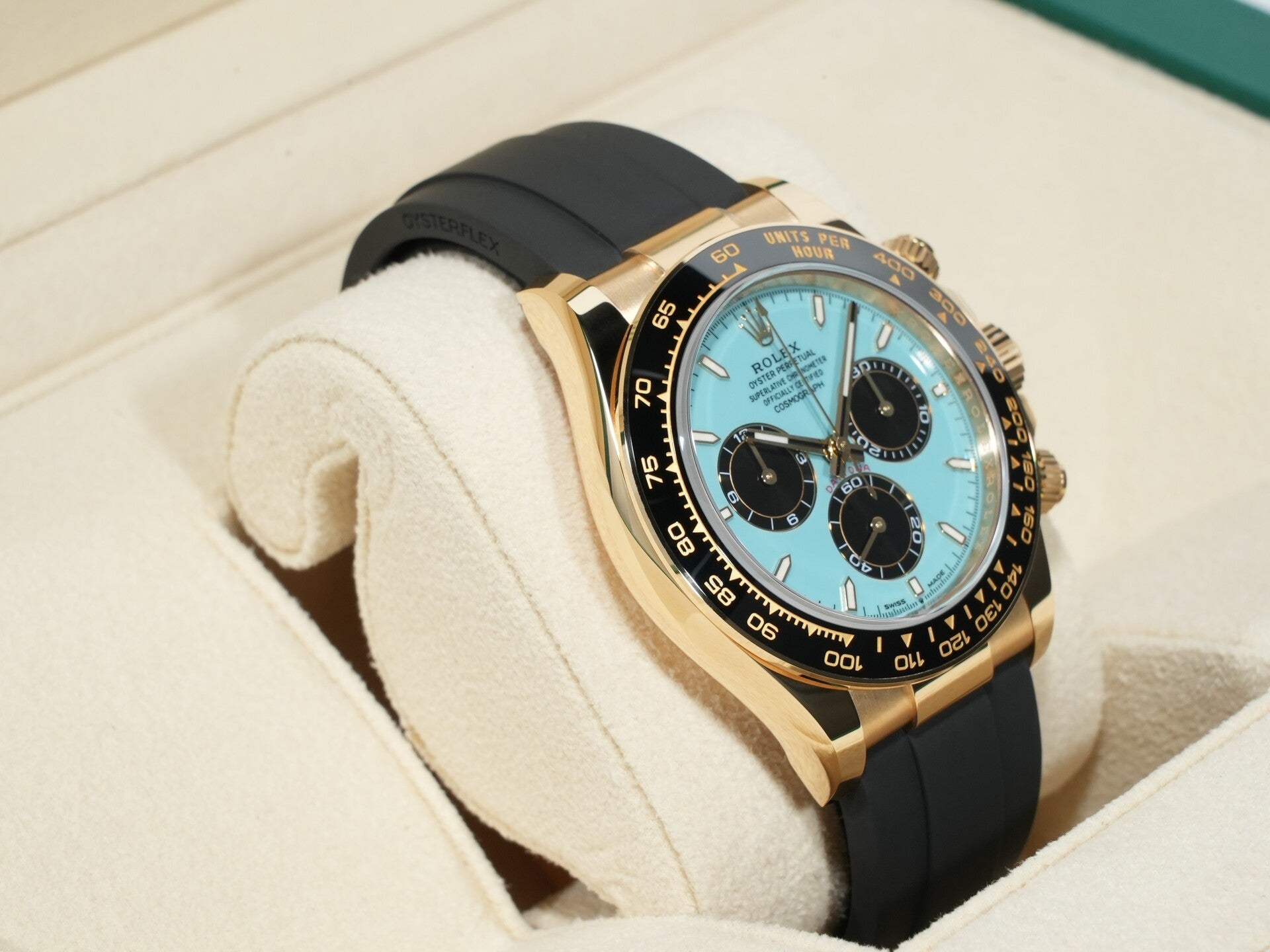ロレックス デイトナ Ref.126518LN イエローゴールド ターコイズブルー文字盤 未使用 mu9it6bz
