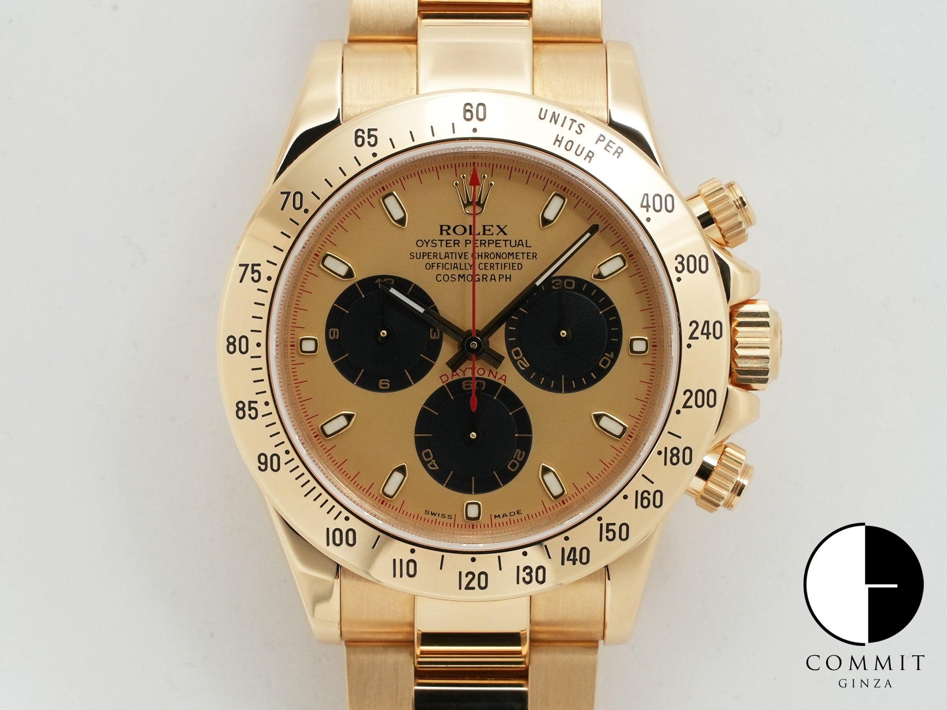 ロレックス デイトナ Ref.116528 イエローゴールド シャンパンxブラック文字盤 美中古 ndjbhqcw