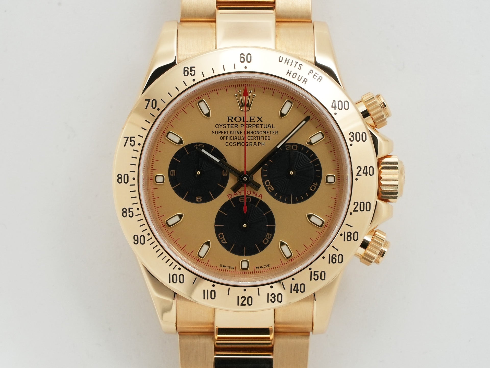 ロレックス デイトナ Ref.116528 イエローゴールド シャンパンxブラック文字盤 美中古 ndjbhqcw