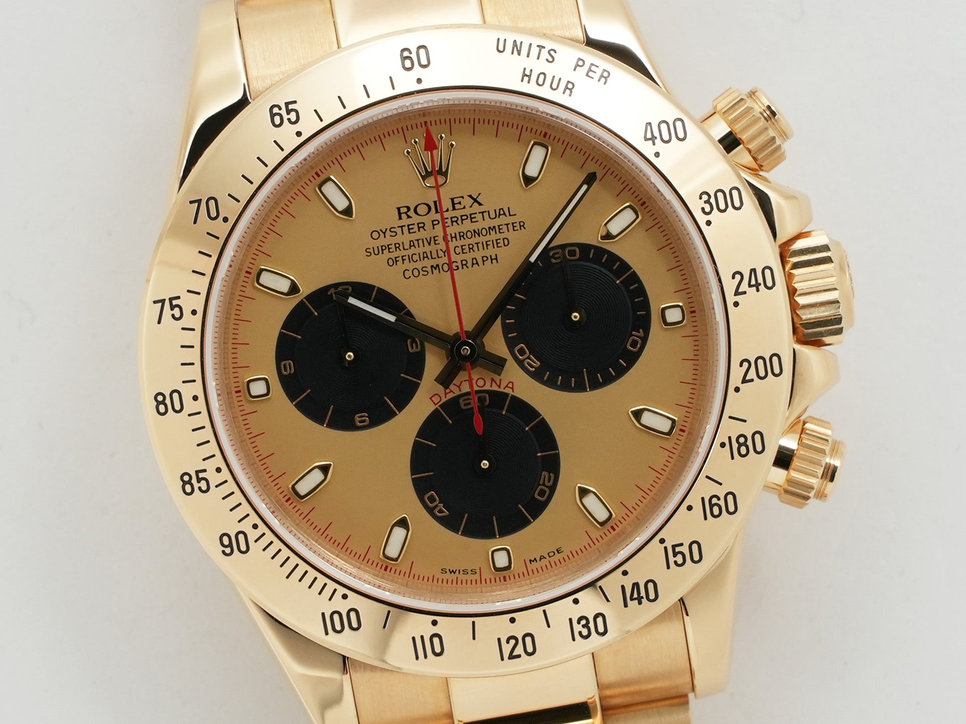 ロレックス デイトナ Ref.116528 イエローゴールド シャンパンxブラック文字盤 美中古 ndjbhqcw