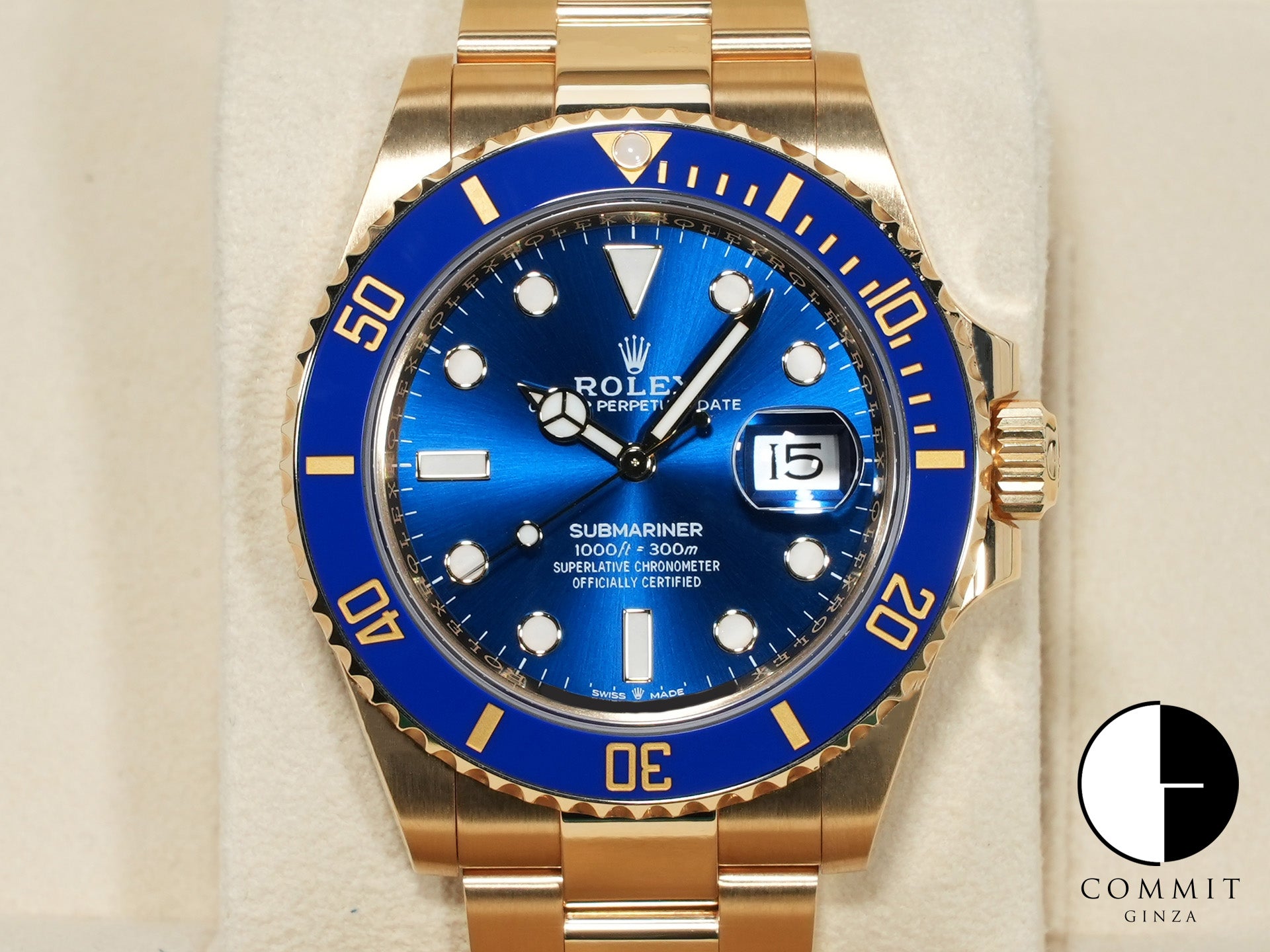 ロレックス サブマリーナー デイト Ref.126618LB イエローゴールド ブルー文字盤 中古 4xyc5bkp