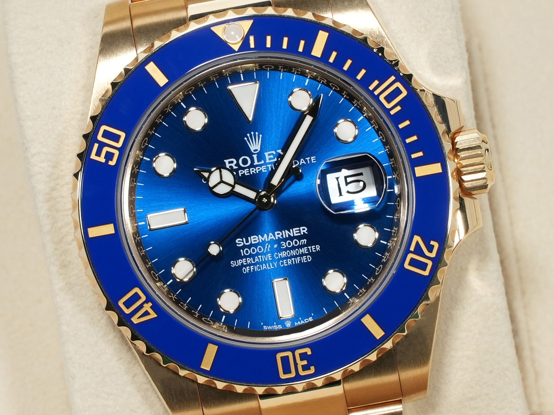 ロレックス サブマリーナー デイト Ref.126618LB イエローゴールド ブルー文字盤 中古 4xyc5bkp