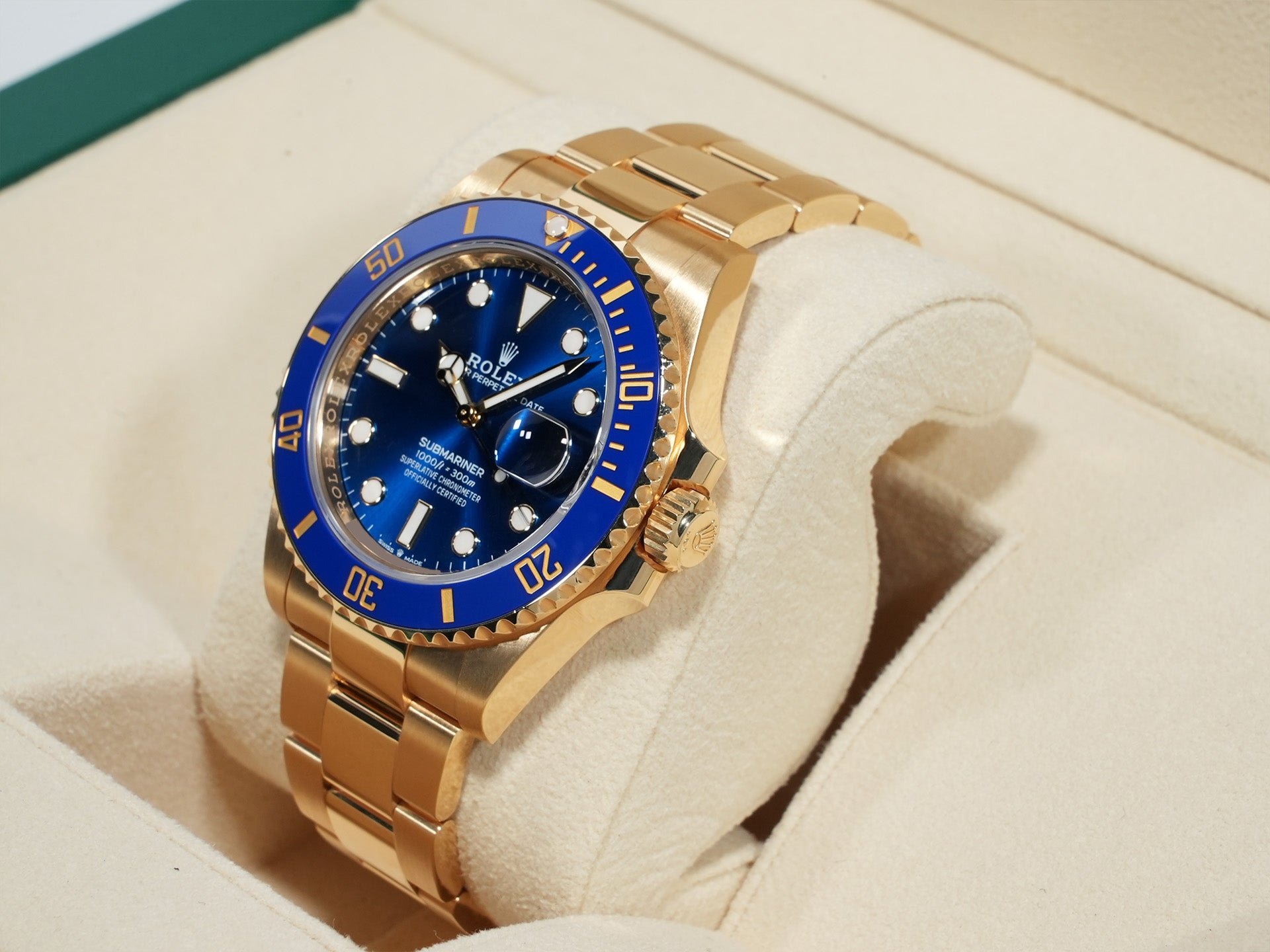 ロレックス サブマリーナー デイト Ref.126618LB イエローゴールド ブルー文字盤 中古 4xyc5bkp
