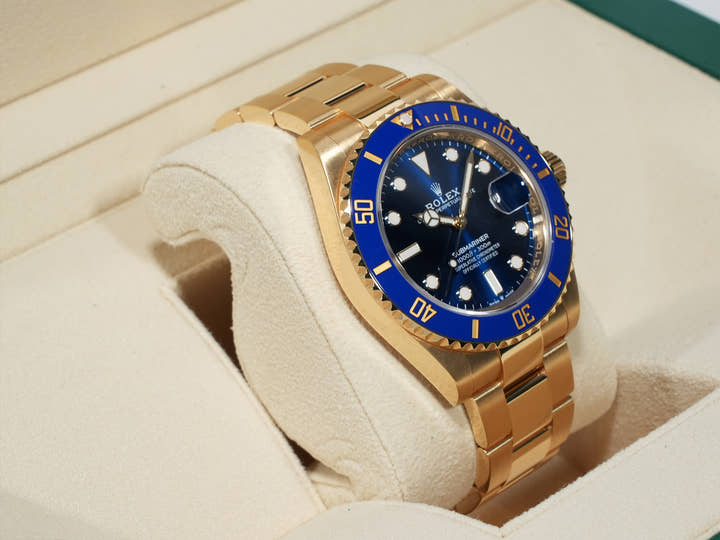 ロレックス サブマリーナー デイト Ref.126618LB イエローゴールド ブルー文字盤 中古 4xyc5bkp