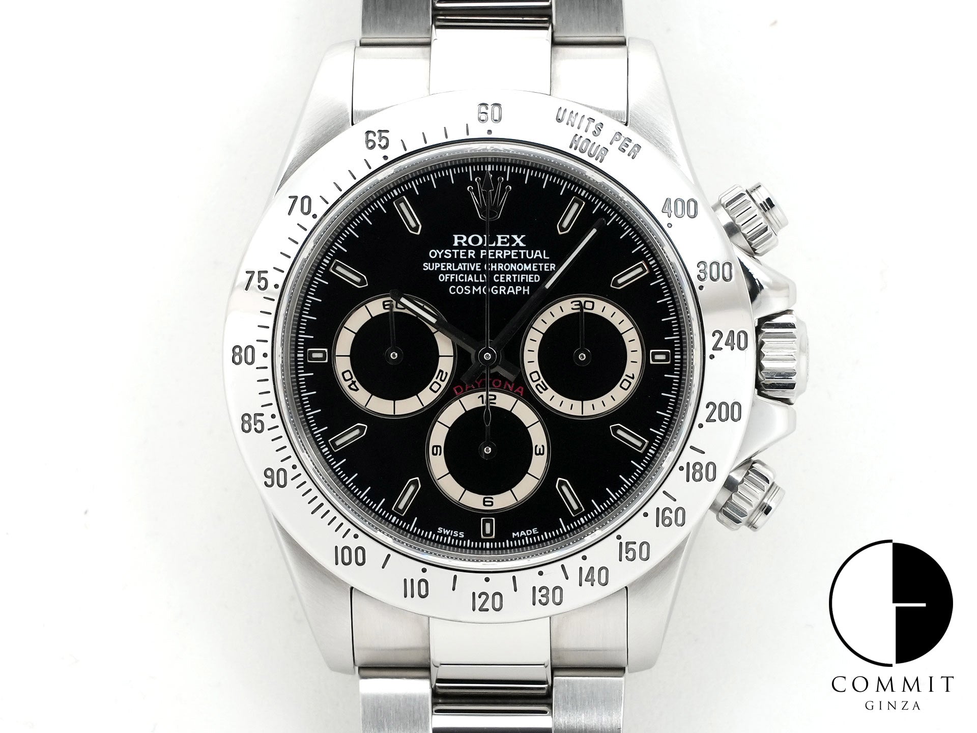Rolex Daytona El Primero Ref. 16520 Stainless Steel Black Dial Pre-owned nqf7t42c