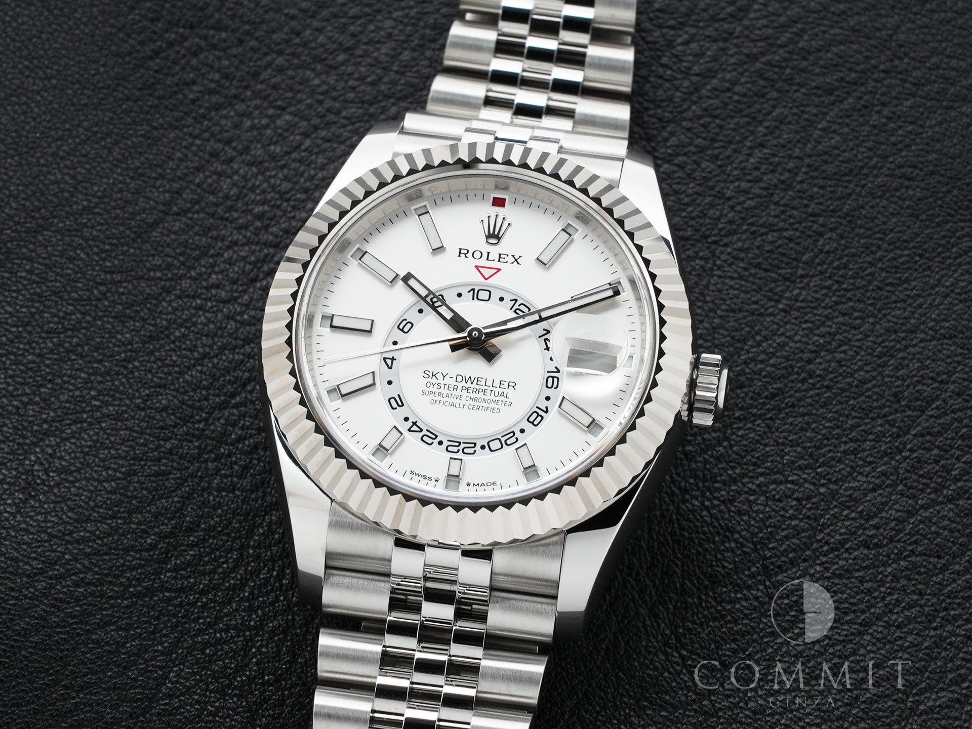 ロレックス スカイドゥエラー Ref.336934 ステンレススチール/ホワイトゴールド ホワイト文字盤 ジュビリーブレスレット 美品 ztkaigzu