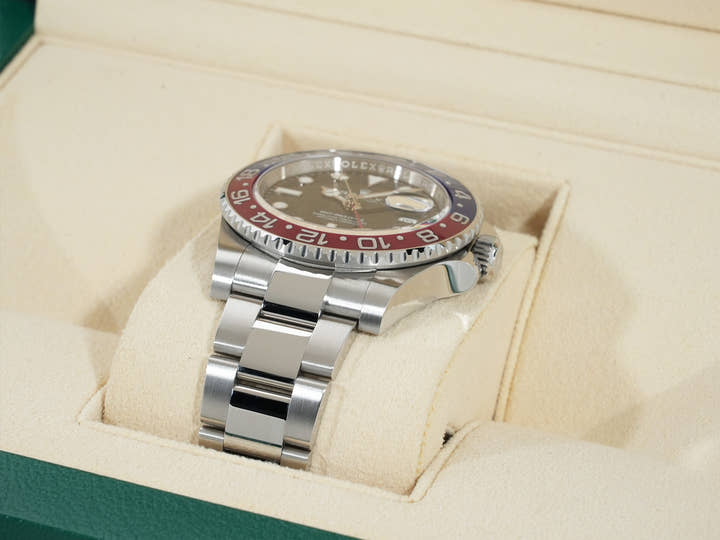 ロレックス GMTマスターII Ref.126710BLRO ステンレススチール ブラック文字盤 オイスターブレスレット 美中古 wagpufvt