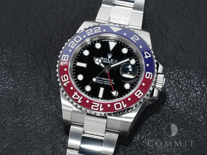 ロレックス GMTマスターII Ref.126710BLRO ステンレススチール ブラック文字盤 オイスターブレスレット 美中古 wagpufvt