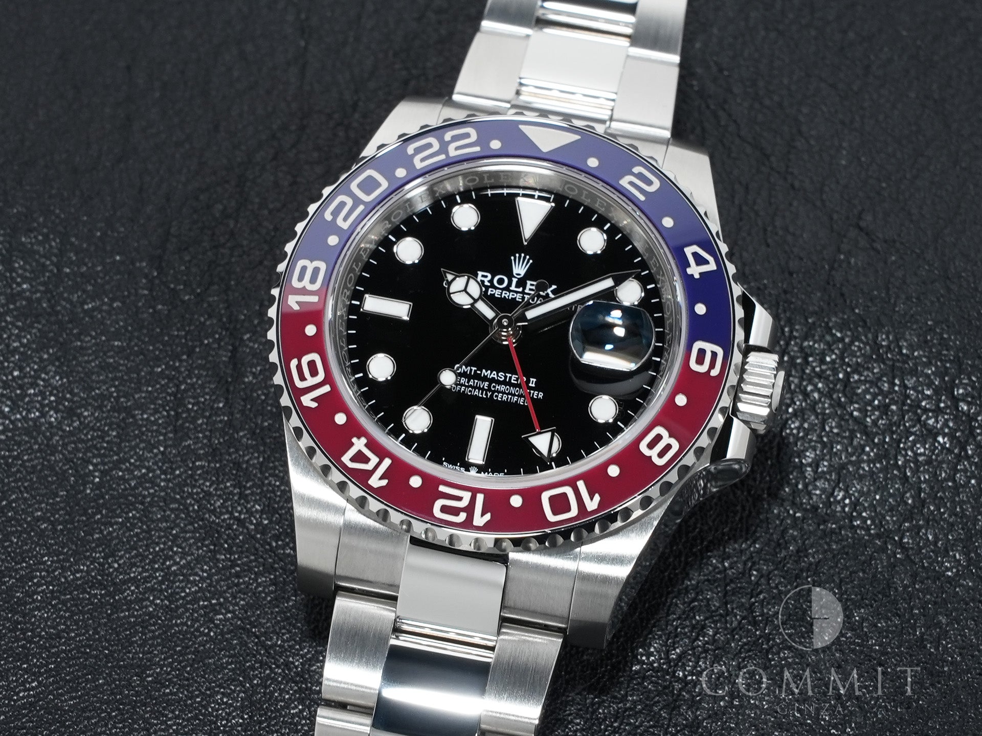 ロレックス GMTマスターII Ref.126710BLRO ステンレススチール ブラック文字盤 オイスターブレスレット 美中古 wagpufvt