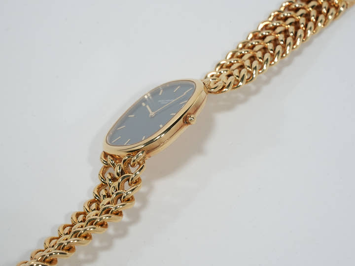 パテックフィリップ ゴールデンエリプス Ref.3738/119 イエローゴールド ブルー文字盤 中古 ee5h2r4i