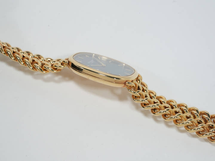 パテックフィリップ ゴールデンエリプス Ref.3738/119 イエローゴールド ブルー文字盤 中古 ee5h2r4i