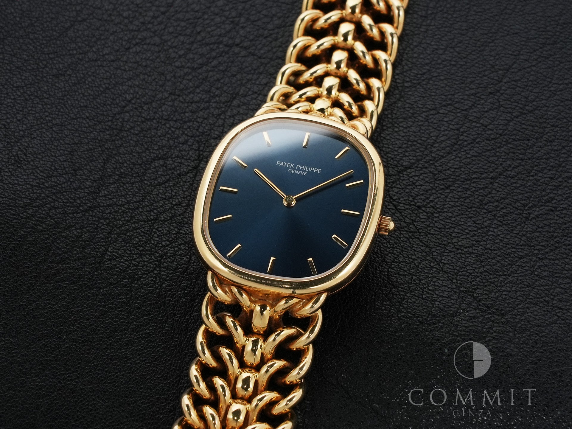 パテックフィリップ ゴールデンエリプス Ref.3738/119 イエローゴールド ブルー文字盤 中古 ee5h2r4i