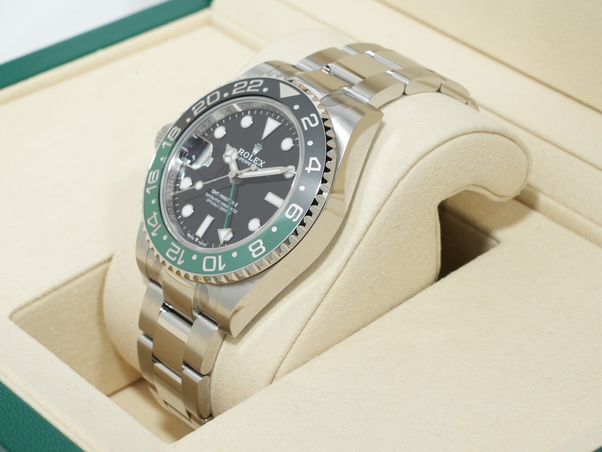Rolex GMT-Master II Ref. 126720VTNR Stainless Steel Black Dial Oyster Bracelet Unused p95am7ys