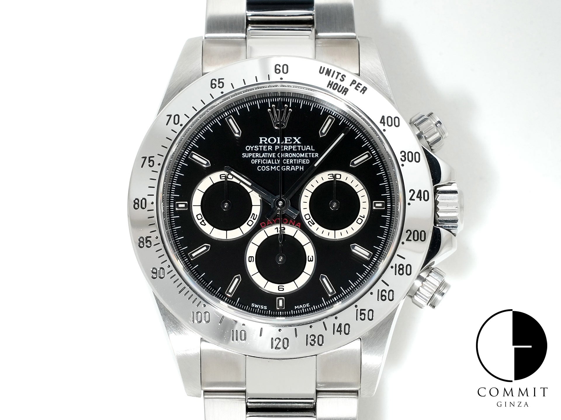 Rolex Daytona El Primero Ref. 16520 Stainless Steel Black Dial Excellent Condition bu4pc463