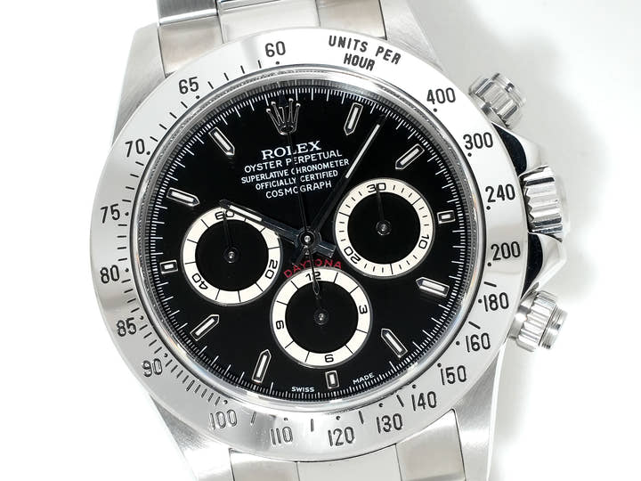 Rolex Daytona El Primero Ref. 16520 Stainless Steel Black Dial Excellent Condition bu4pc463