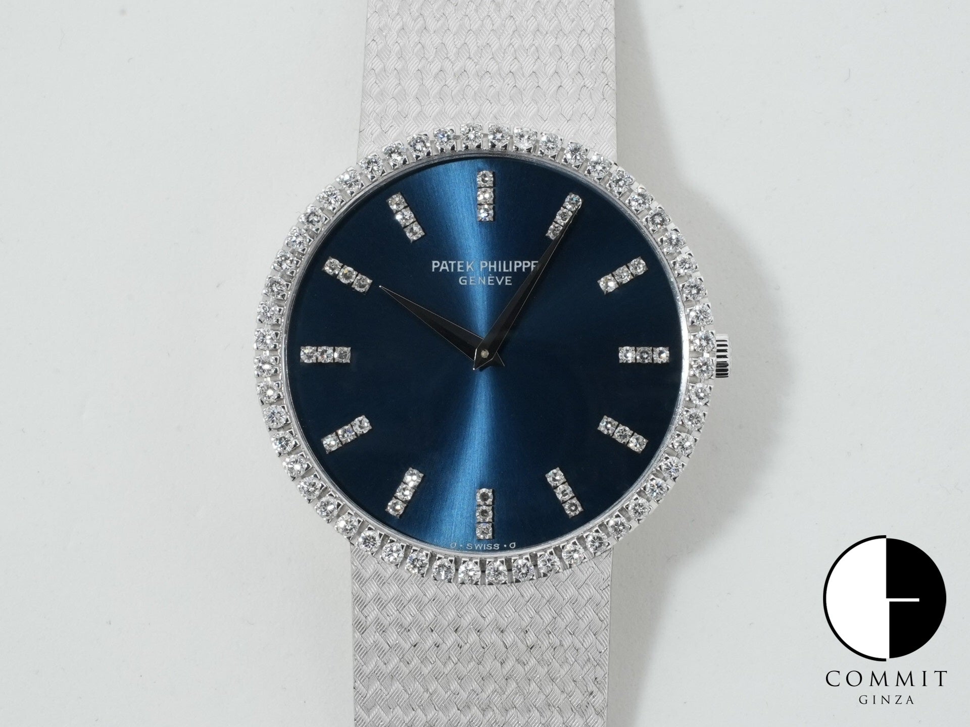 パテックフィリップ カラトラバ Ref.3759/1 ホワイトゴールド ブルー文字盤 美中古 osv2jaws