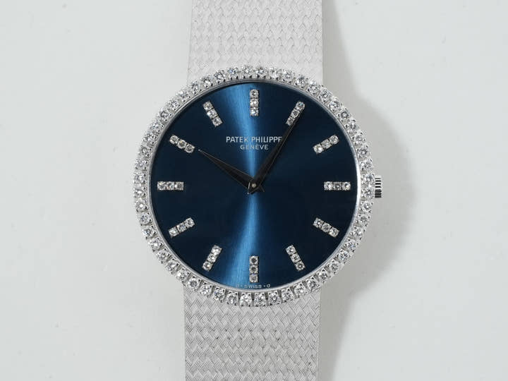 パテックフィリップ カラトラバ Ref.3759/1 ホワイトゴールド ブルー文字盤 美中古 osv2jaws