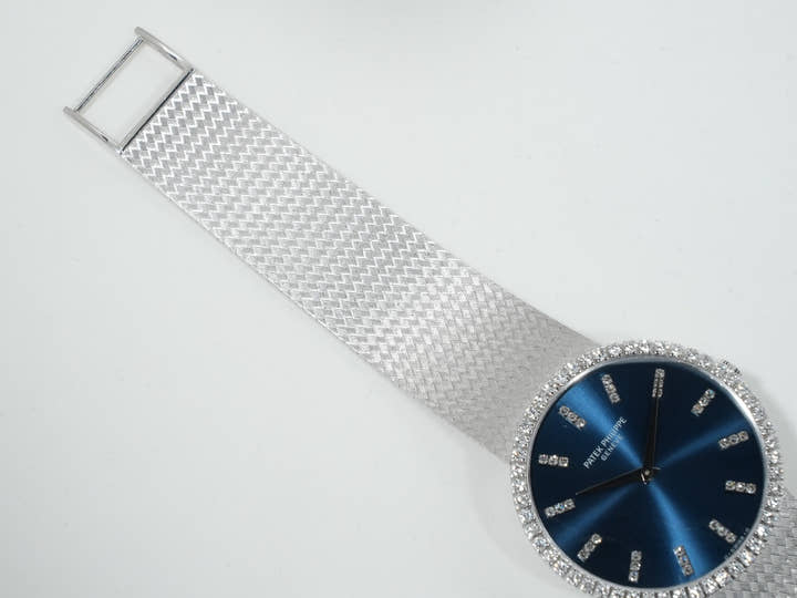 パテックフィリップ カラトラバ Ref.3759/1 ホワイトゴールド ブルー文字盤 美中古 osv2jaws