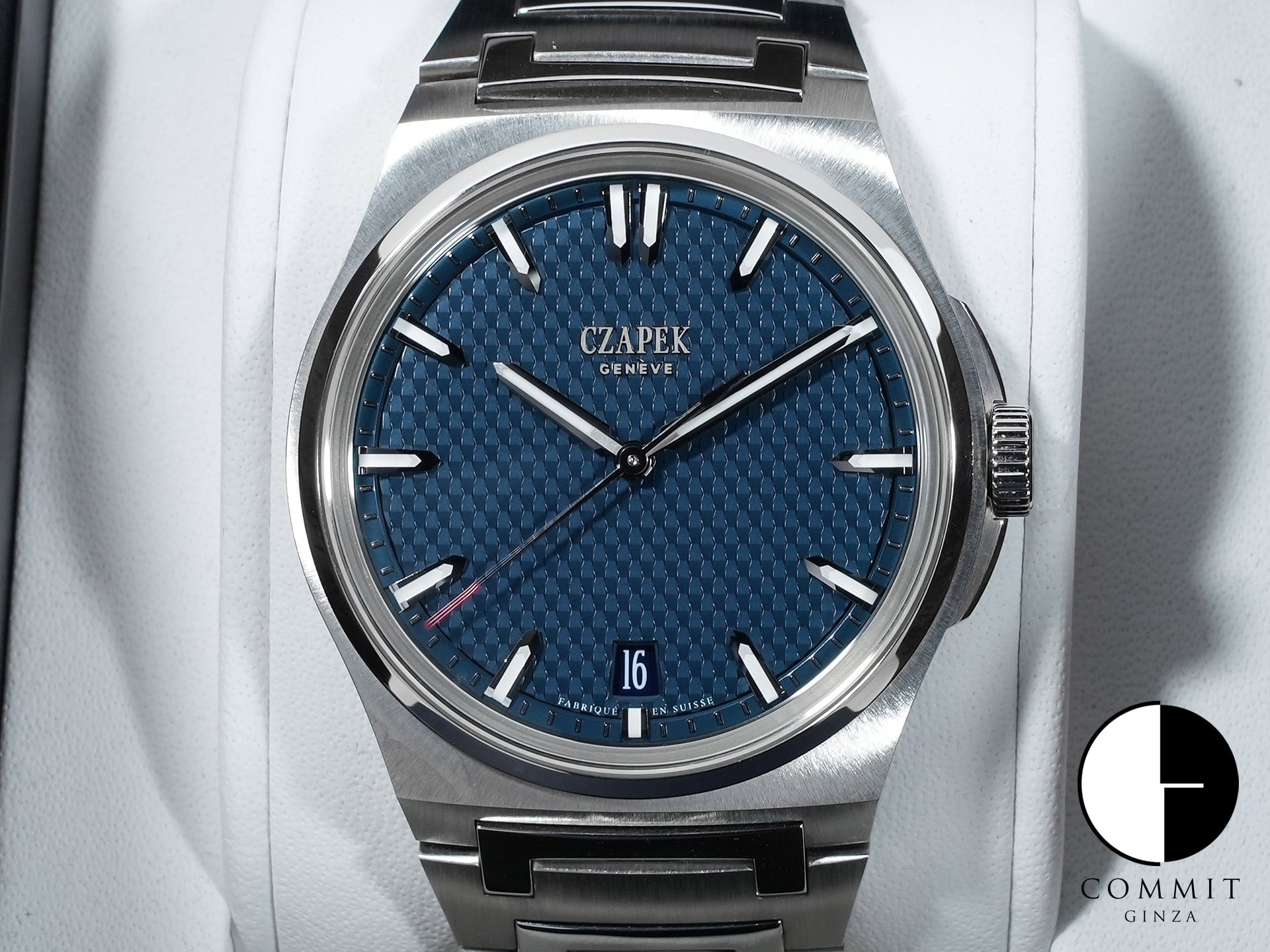 チャペック アンタークティック パサージュ ドゥ ドレーク Ref.- ステンレススチール ディープブルー文字盤 美中古 tah4oz72