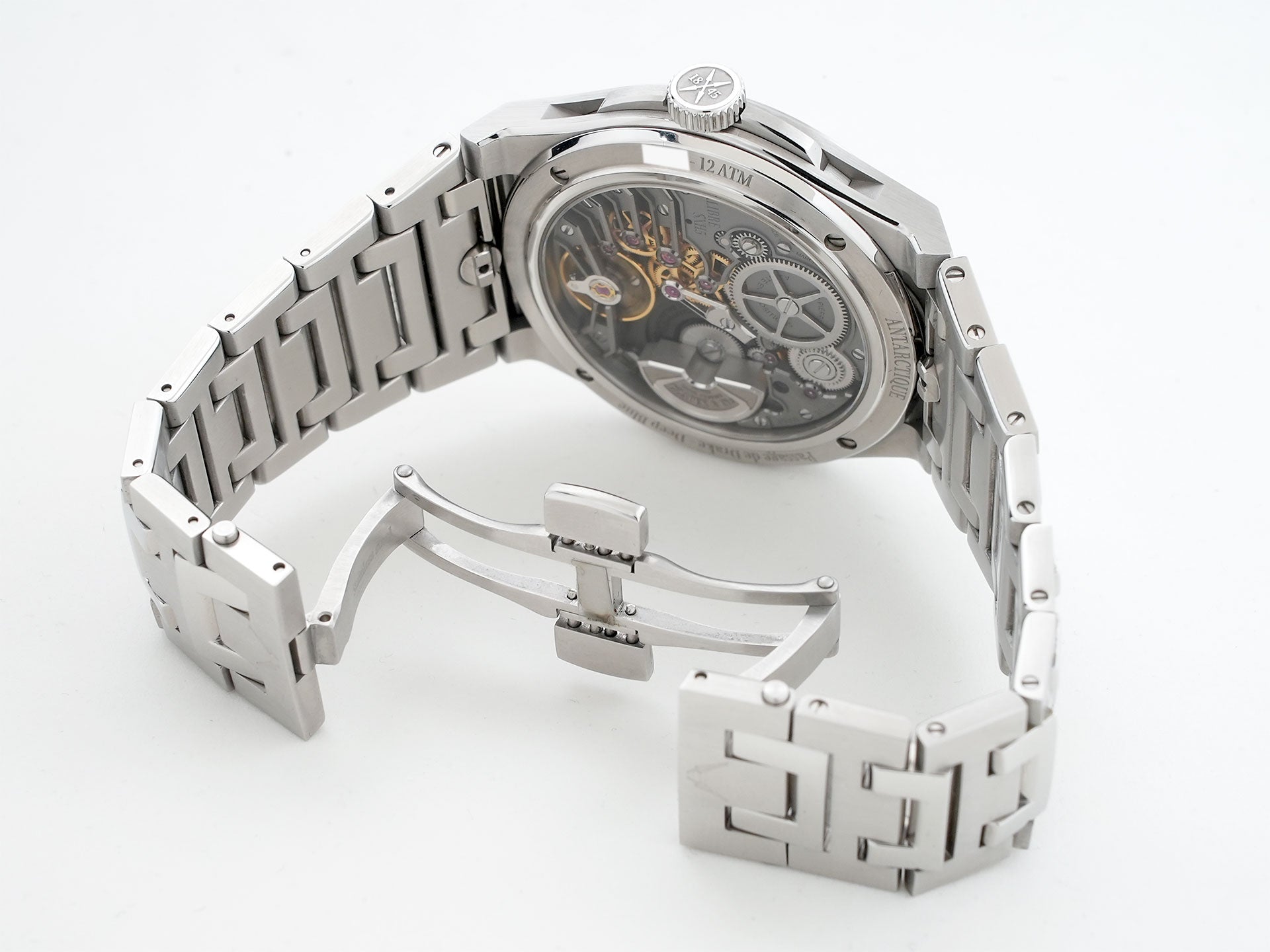 チャペック アンタークティック パサージュ ドゥ ドレーク Ref.- ステンレススチール ディープブルー文字盤 美中古 tah4oz72