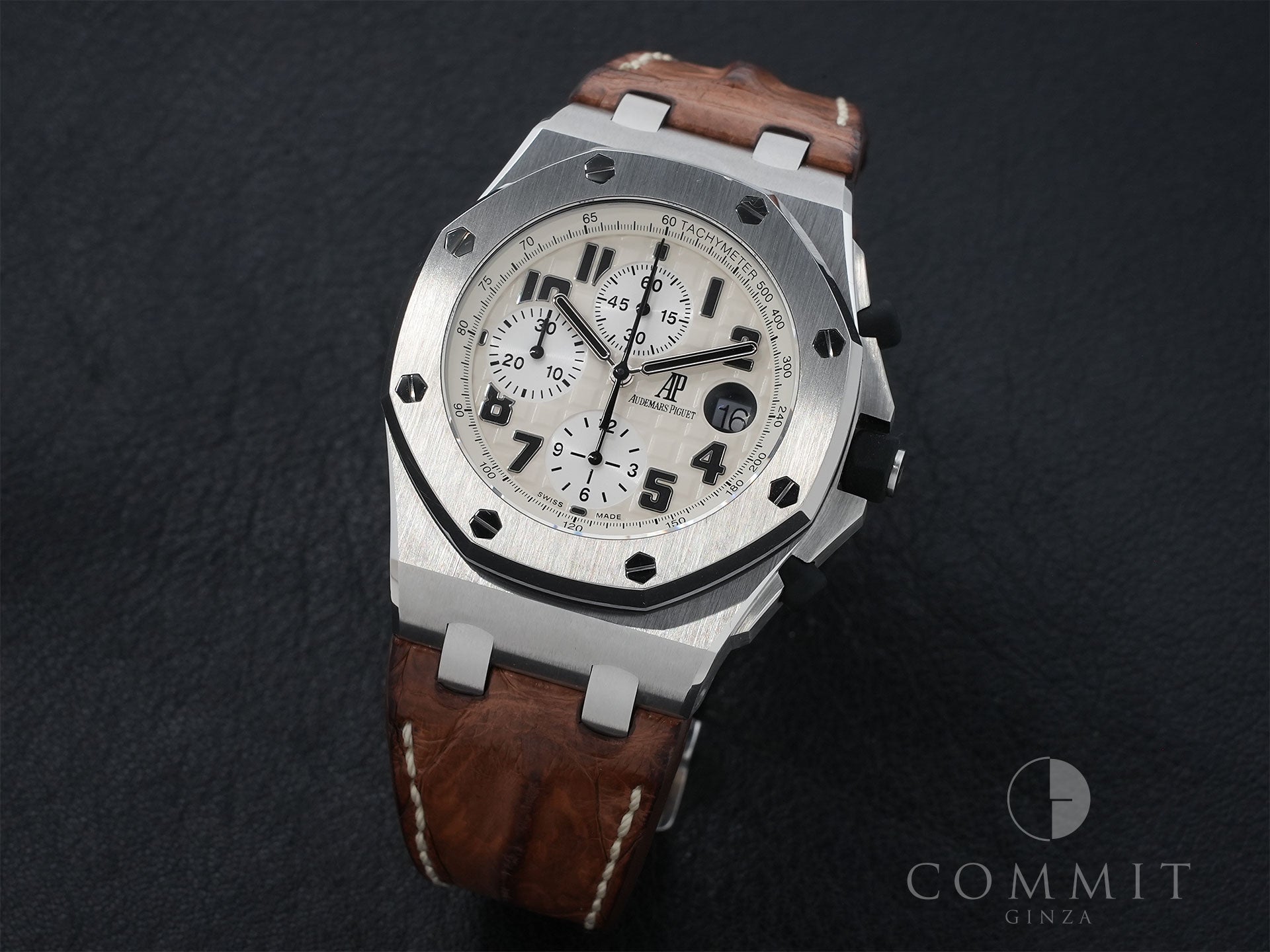 オーデマピゲ ロイヤルオーク オフショア クロノグラフ サファリ Ref.26170ST.OO.D091CR.01 ステンレススチール アイボリー文字盤 中古 63yb8jsw