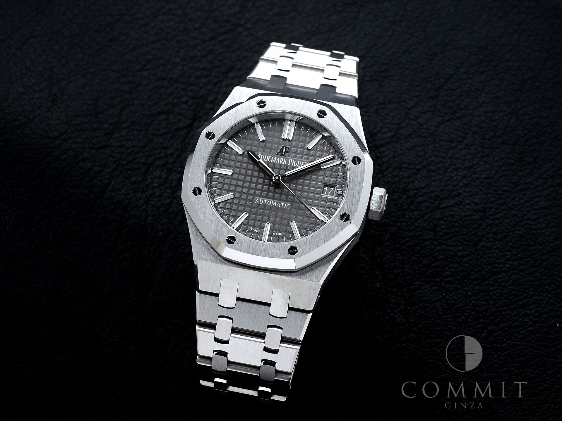 オーデマピゲ ロイヤルオーク Ref.15450ST.OO.1256ST.02 ステンレススチール グレー文字盤 中古 kjf5xfbp