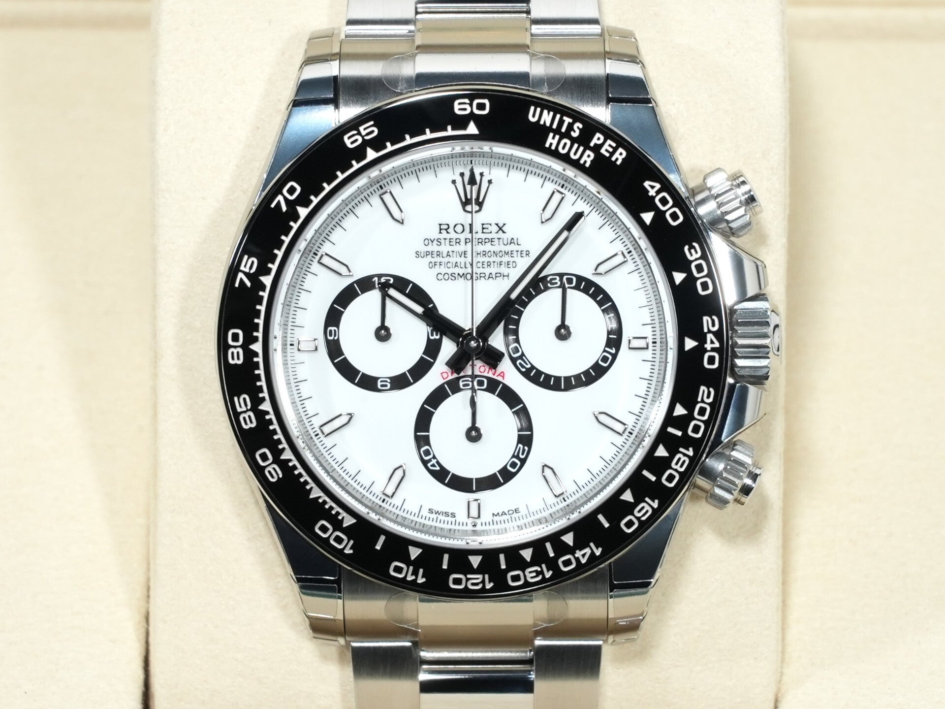 ロレックス デイトナ Ref.126500LN ステンレススチール ホワイト文字盤 未使用 bxeq8tov