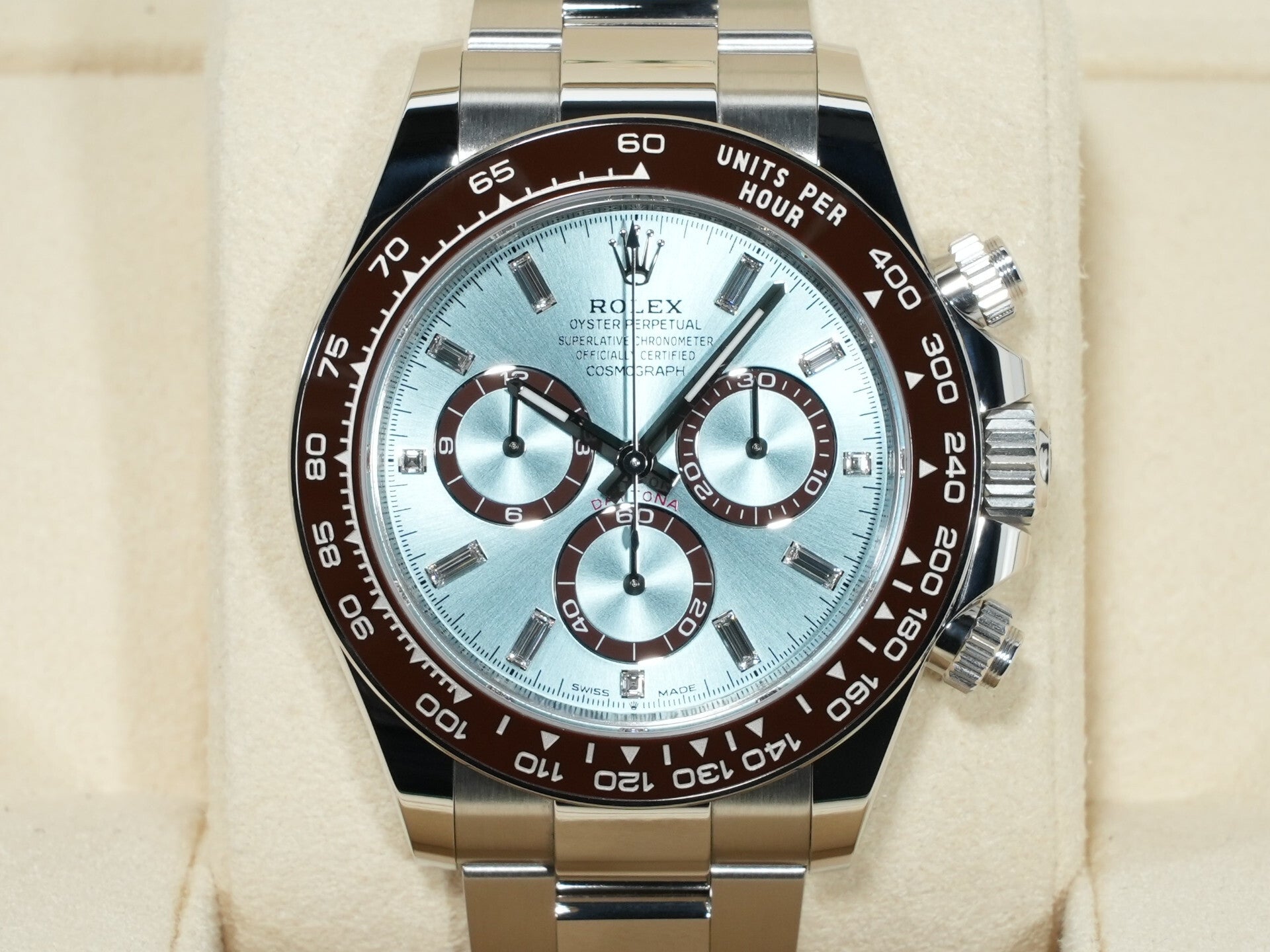 ロレックス デイトナ Ref.126506A プラチナ アイスブルーx11Pダイヤ文字盤 未使用 v676x2su