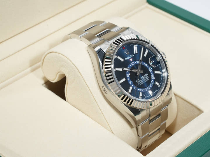 ロレックス スカイドゥエラー Ref.336934 ステンレススチール/ホワイトゴールド ブルー文字盤 オイスターブレスレット 未使用 t6v27hpj