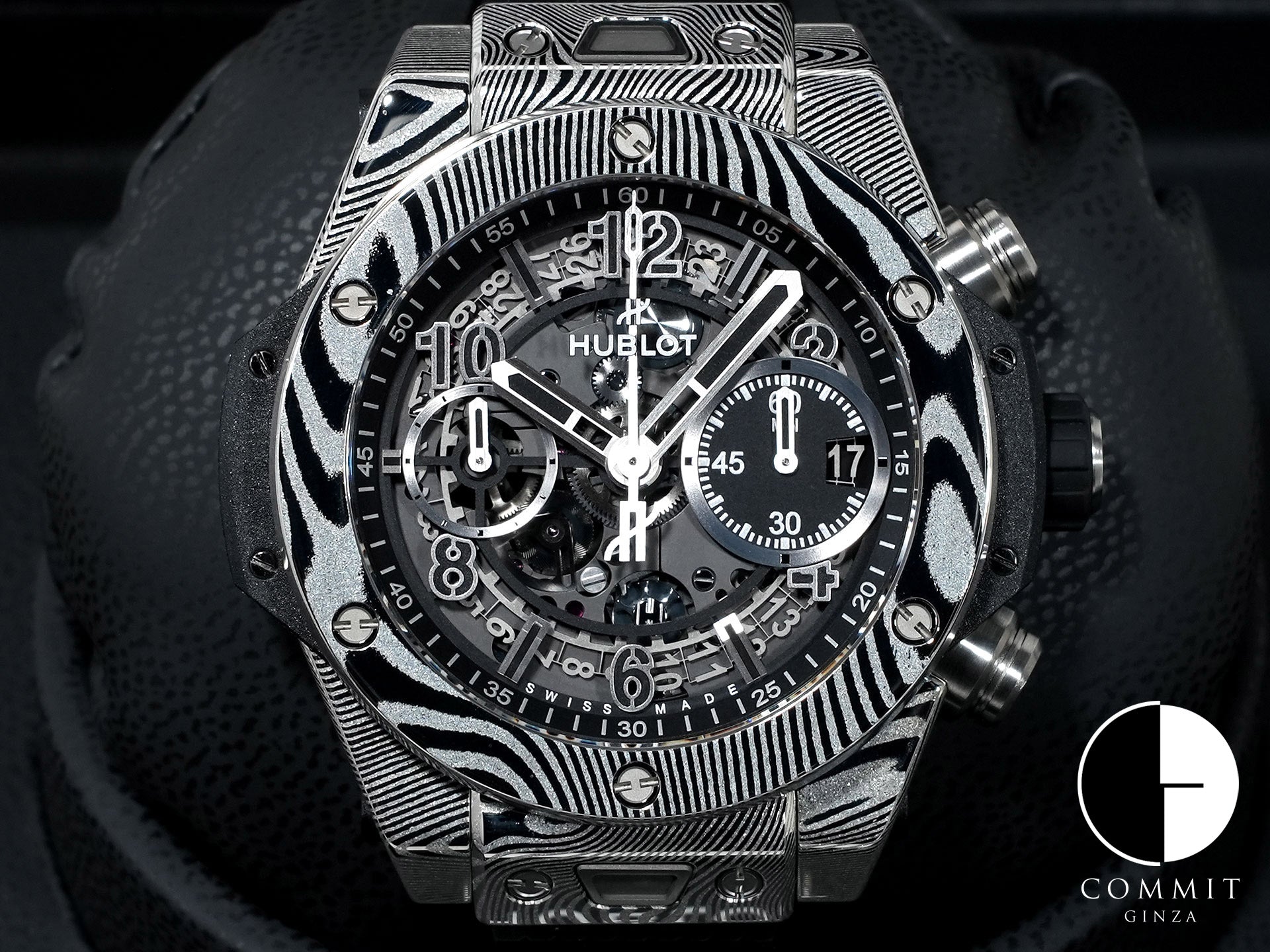 ウブロ ビッグバン ウニコ グルメ Ref.441.DS.1170.NR.GAS22 ダマスカス鋼 スケルトン文字盤 未使用 5ksesph3