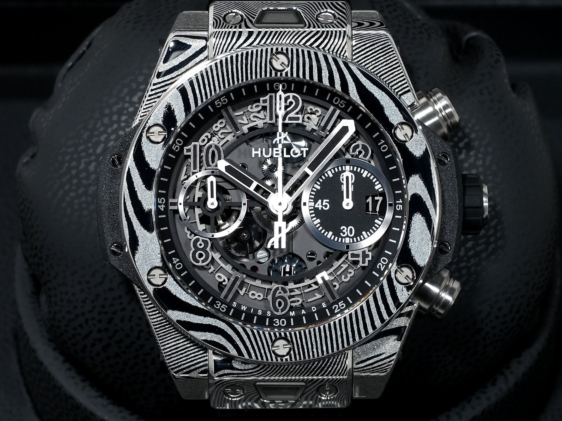 ウブロ ビッグバン ウニコ グルメ Ref.441.DS.1170.NR.GAS22 ダマスカス鋼 スケルトン文字盤 未使用 5ksesph3