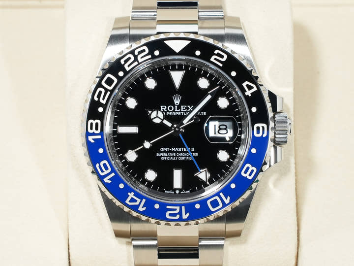 ロレックス GMTマスターII Ref.126710BLNR ステンレススチール ブラック文字盤 オイスターブレスレット 未使用 8pmsnxeo