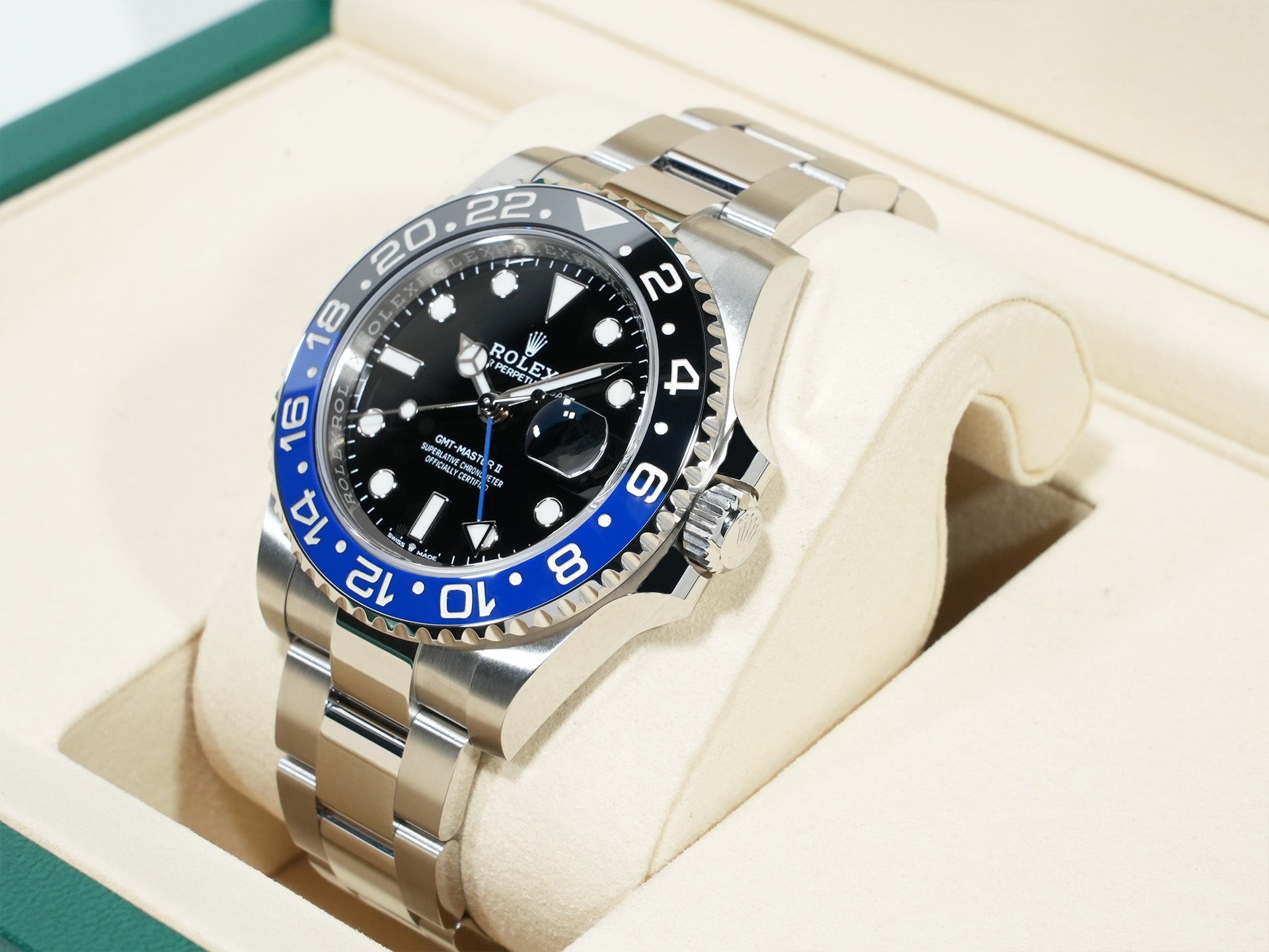 ロレックス GMTマスターII Ref.126710BLNR ステンレススチール ブラック文字盤 オイスターブレスレット 未使用 8pmsnxeo