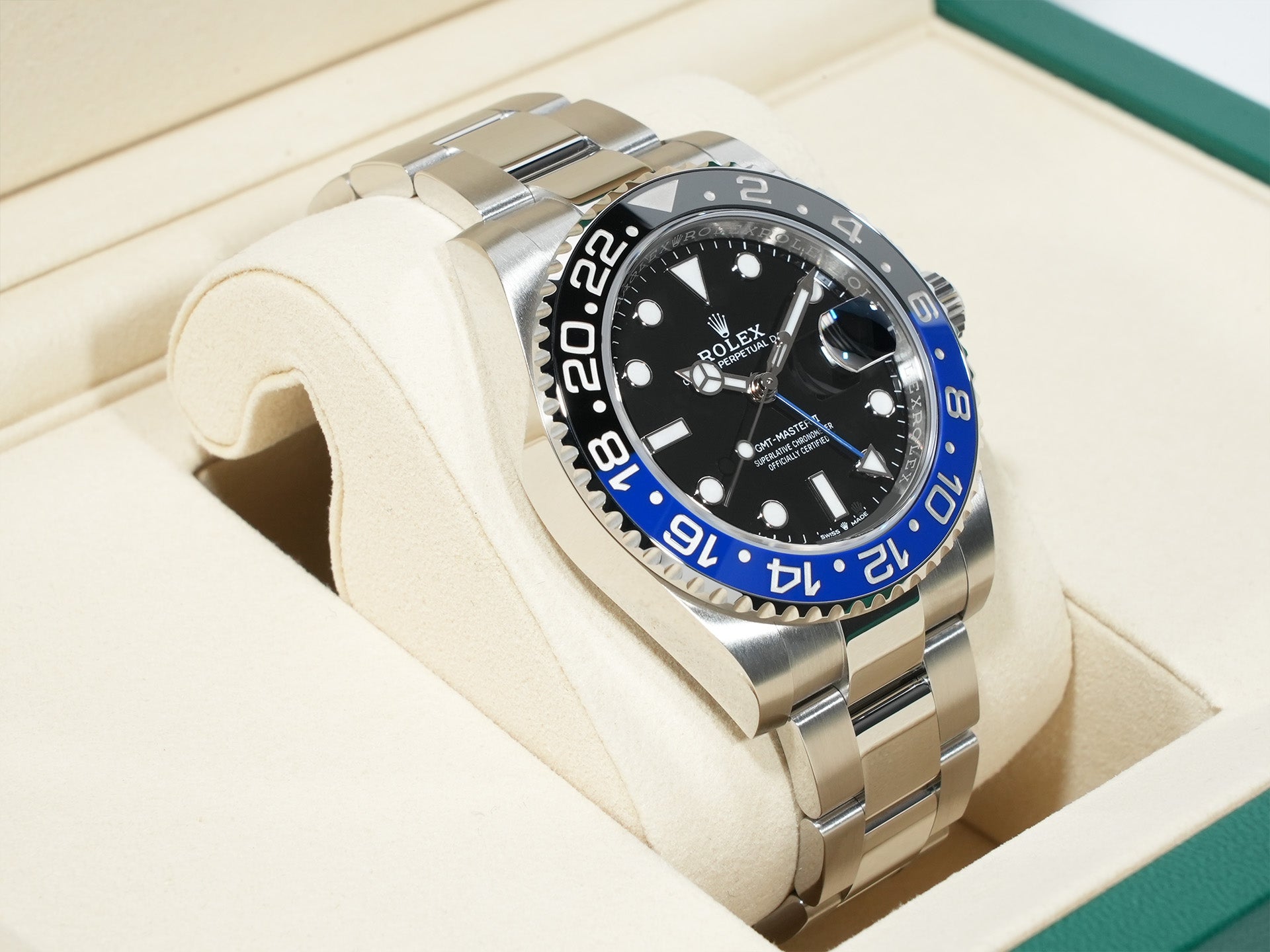 ロレックス GMTマスターII Ref.126710BLNR ステンレススチール ブラック文字盤 オイスターブレスレット 未使用 8pmsnxeo