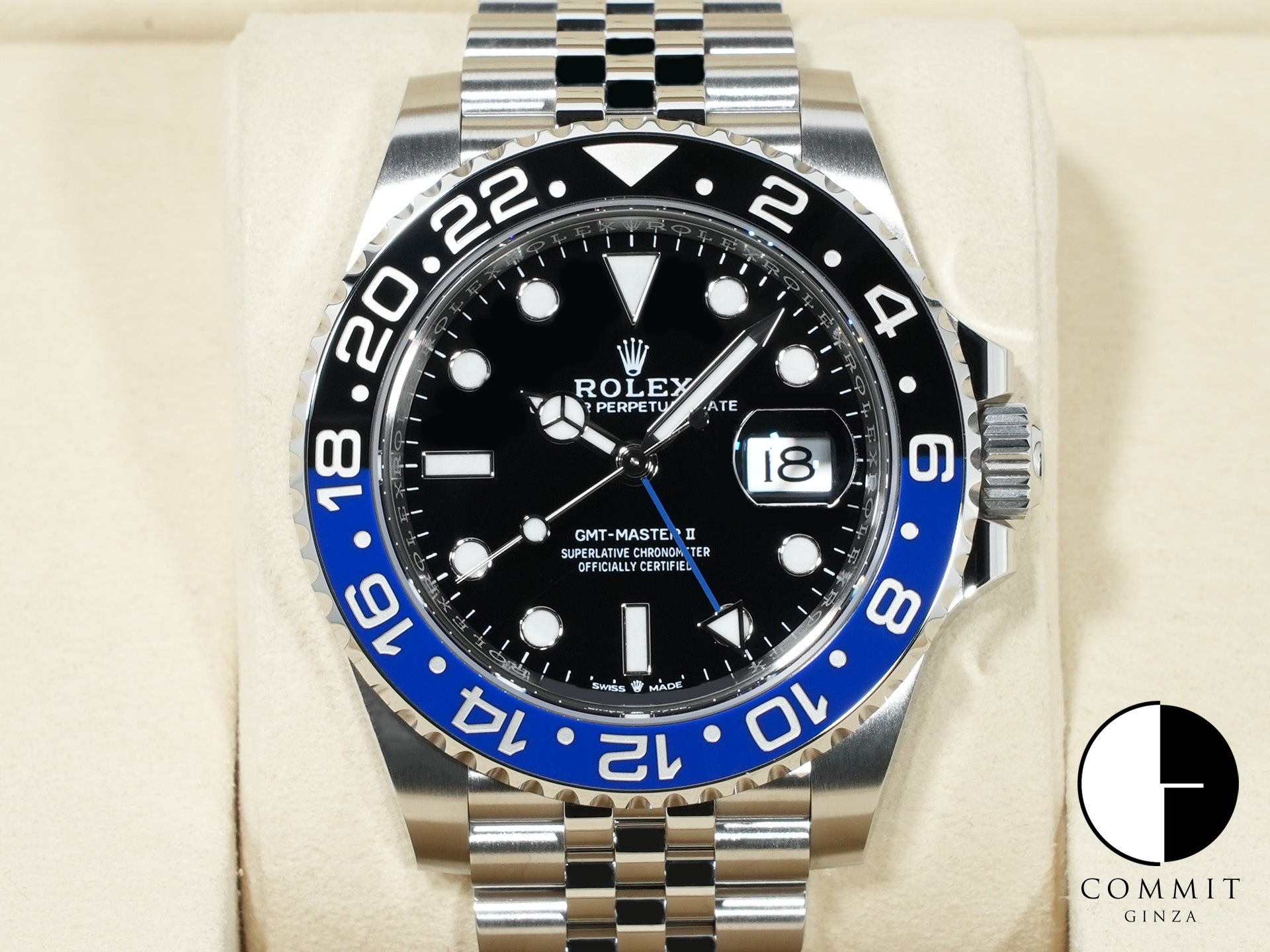 ロレックス GMTマスターII Ref.126710BLNR ステンレススチール ブラック文字盤 ジュビリーブレスレット 未使用 k68msjwd