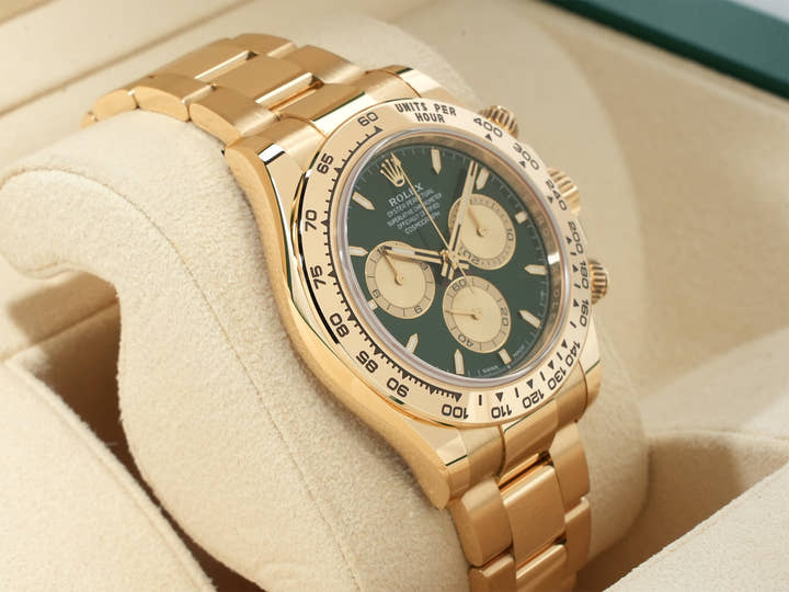 ロレックス デイトナ Ref.126508 イエローゴールド グリーン文字盤 未使用 ktywuiyb