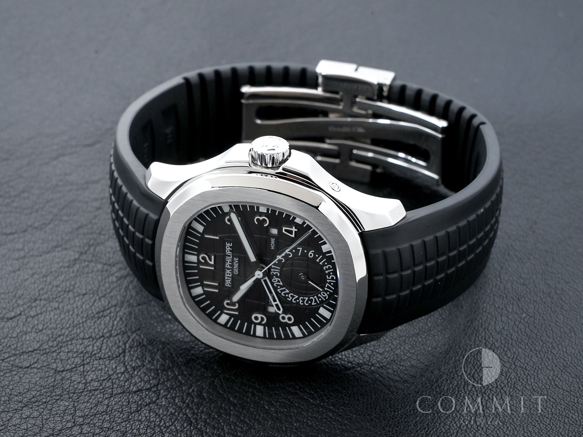 パテックフィリップ アクアノート トラベルタイム Ref.5164A-001 ステンレススチール ブラック文字盤 中古 kcpafj2t
