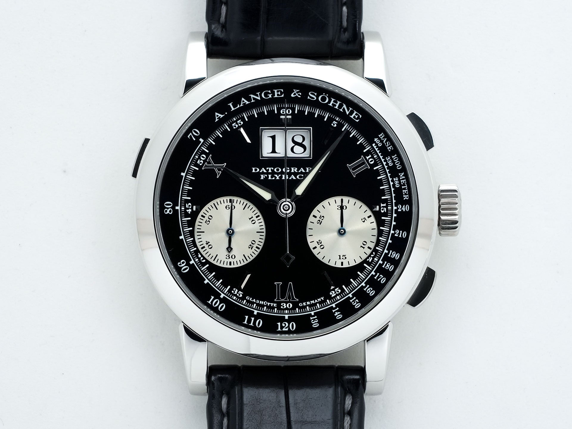 A.ランゲ＆ゾーネ ダトグラフ Ref.403.035 プラチナ ブラック文字盤 中古 6i9rk3ra