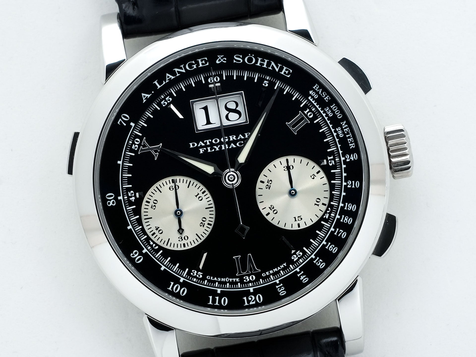 A.ランゲ＆ゾーネ ダトグラフ Ref.403.035 プラチナ ブラック文字盤 中古 6i9rk3ra